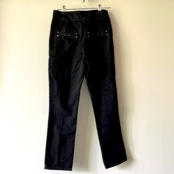 COPY - ISABEL MARANT size 34 black/dark grey denim high waisted jeans - Picture 2 of 7